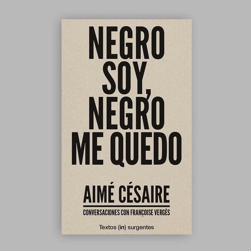 [978-84-944452-0-0] Negro soy, negro me quedo