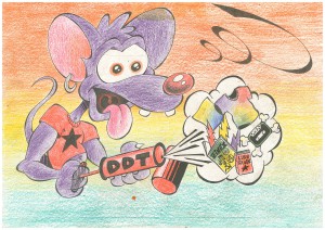 2005 dibujo raton fumigador DDT